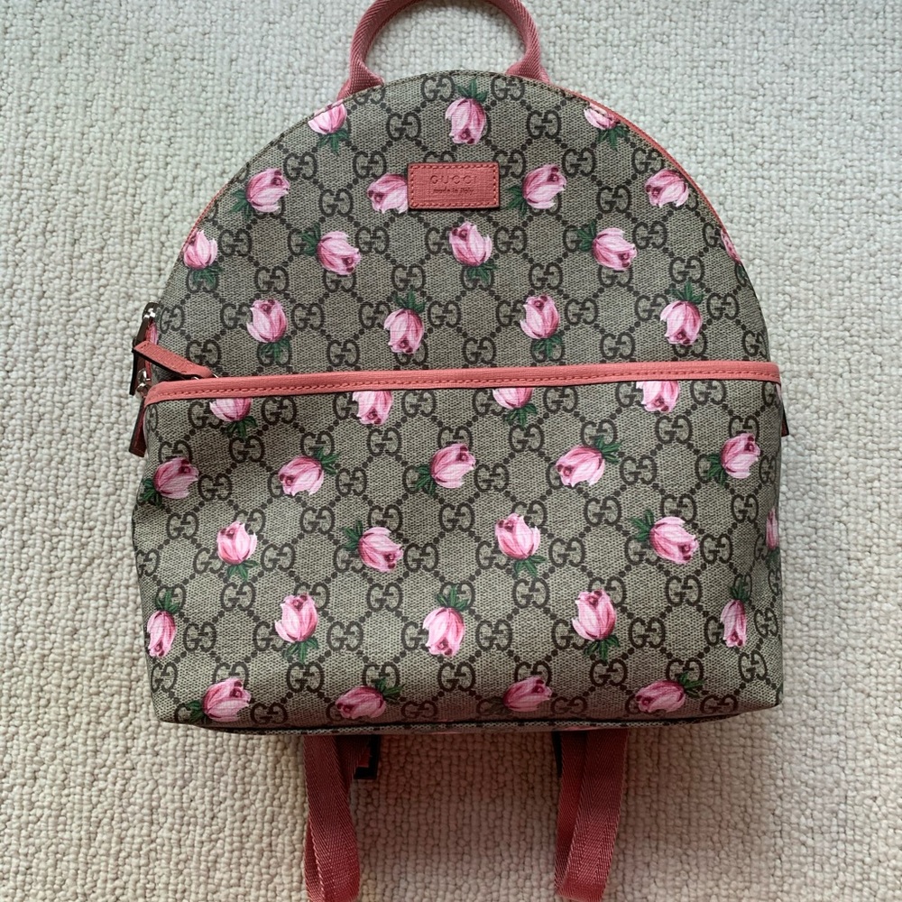 Authentic Gucci Rose Backpack